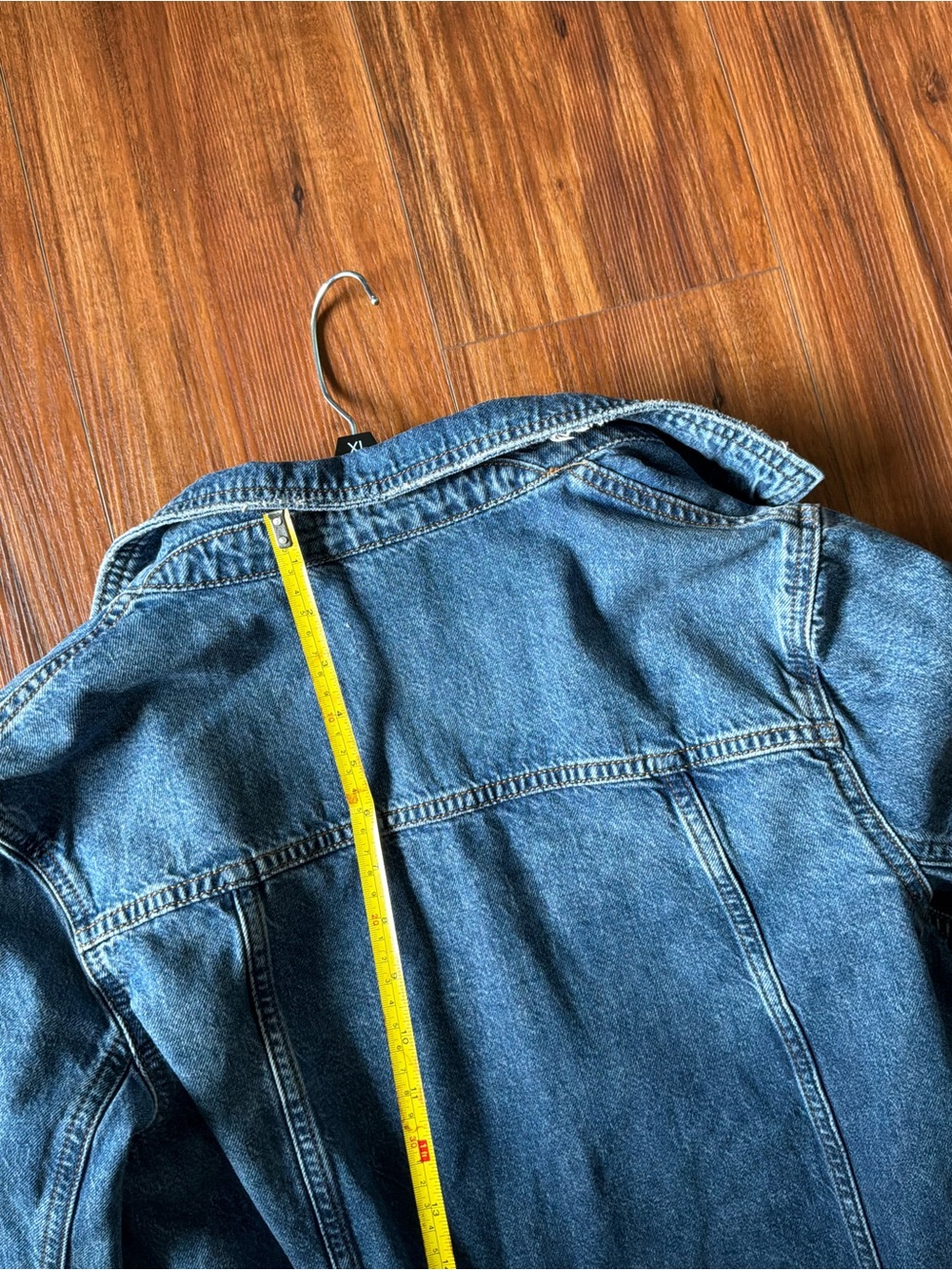 a.n.a Dark Blue Denim Long Sleeve Shirt Dress - Picture 2 of 13